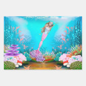 Berühmte Puppe gekleidet als Meerjungfrau Geschenkpapier Set (Vorderseite 2)