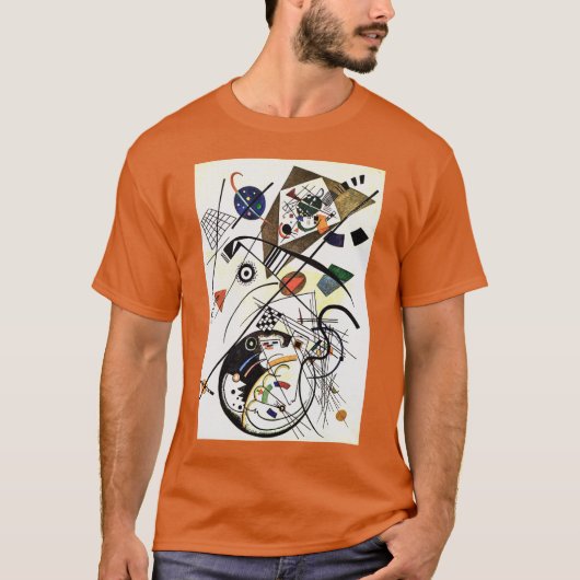 Berühmte Querstraße - Kandinsky Moderne Kunst T-Shirt (Vorderseite)