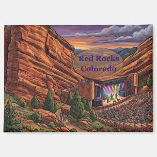 Berühmte Red Rocks Magnet
