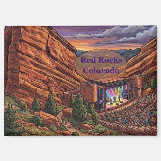 Berühmte Red Rocks Magnet (Vorderseite)