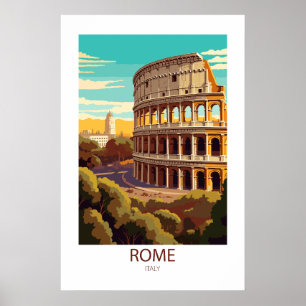 Berühmte Reiseziele Rom Italien Poster