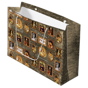 Berühmte Renaissance-Kunst in Rahmen  Große Geschenktüte