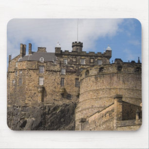 Berühmte riesige Burg Edinburgh Castle in Mousepad