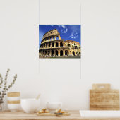 Berühmte Ruinen des Kolosseums in Rom, Italien Poster (Küche)