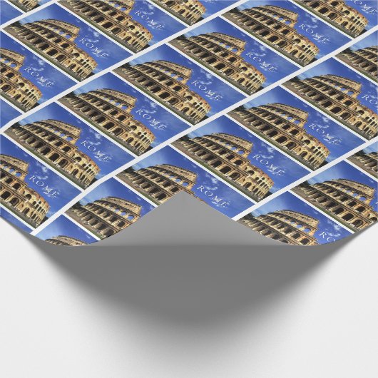 Berühmte Ruinen des Kolosseums | Rom Geschenkpapier (Ecke)