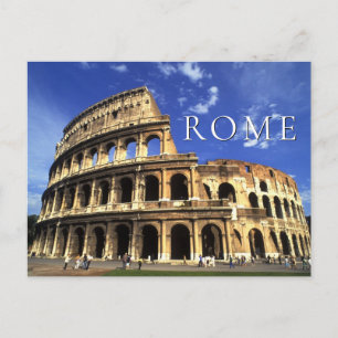 Berühmte Ruinen des Kolosseums   Rom Italien Postkarte