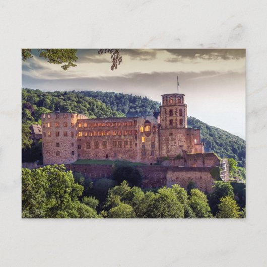 Berühmte Schlossruinen, Heidelberg, Deutschland Postkarte (Vorderseite)