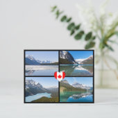 Berühmte Seen und Landschaften in Westkanada Postkarte (Stehend Vorderseite)