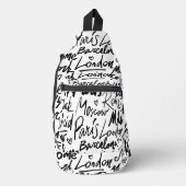 Berühmte Städte der Welt Crossbody Bag (Vorderseite)