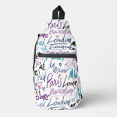 Berühmte Städte der Welt Crossbody Bag (Vorderseite)