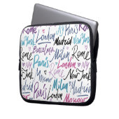 Berühmte Städte der Welt Laptopschutzhülle (Vorderseite Links)