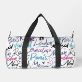 Berühmte Städte der Welt Personalisiert Duffle Bag (Rückseite)