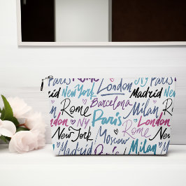 Berühmte Städte der Welt Zubehörtasche