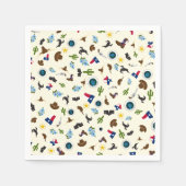 Berühmte Texas-Stücke - der einzige Star-Staat Serviette (Vorderseite)