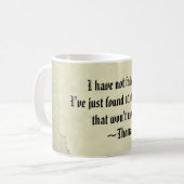 Berühmte Thomas Edison Tasse für Erfolg und Fehlsc (Vorderseite Links)