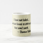 Berühmte Thomas Edison Tasse für Erfolg und Fehlsc (Mittel)