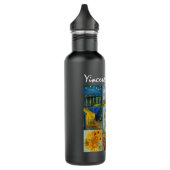 Berühmte Van Gogh Gemälde Art Starry Night Blume Edelstahlflasche (Links)
