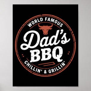 Berühmte Väter der Männerwelt entspannen und grill Poster