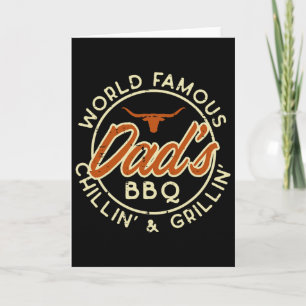 Berühmte Väter der Welt Bbq Grillen Byrbecue Vater Karte