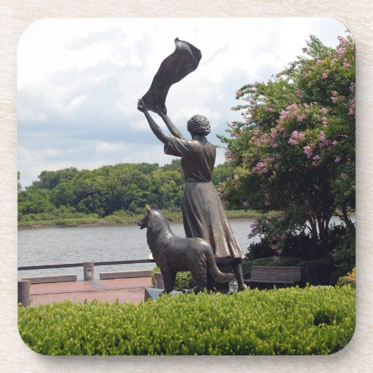 Berühmte wellenartig bewegende Dame der Savanne Untersetzer (Vorderseite)