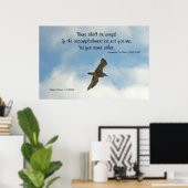 Berühmte Worte: Flügel - Seagull - Poster (Heimbüro)
