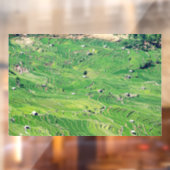 Berühmte Yuanyang Rice Terraces - Yunnan, China Fensteraufkleber (Blatt 2)