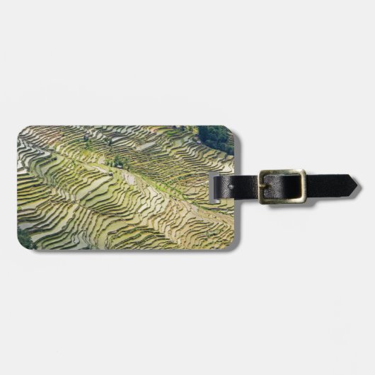 Berühmte Yuanyang Rice Terraces - Yunnan, China Gepäckanhänger (Vorderseite horizontal)