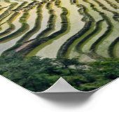 Berühmte Yuanyang Rice Terraces - Yunnan, China Poster (Ecke)