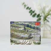 Berühmte Yuanyang Rice Terraces - Yunnan, China Postkarte (Stehend Vorderseite)