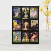 Berühmter Art Gelbe Labrador Composite Karte (Gelbe Blume)