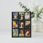 Berühmter Art Gelbe Labrador Composite Postkarte (Stehend Vorderseite)