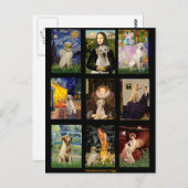 Berühmter Art Gelbe Labrador Composite Postkarte (Vorne/Hinten)