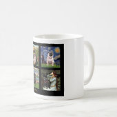 Berühmter Art Mops Composite #1 Kaffeetasse (VorderseiteRechts)