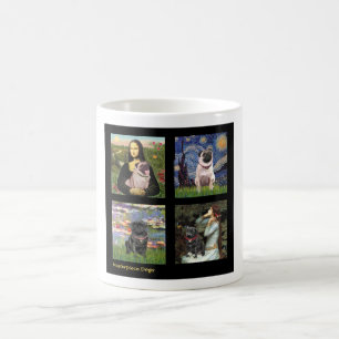 Berühmter Art Mops Composite #1 Kaffeetasse