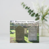 Berühmter Autor Jerome K Jerome Headstone,  Postkarte (Stehend Vorderseite)