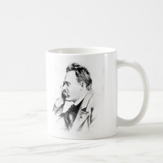 berühmter Denker: Friedrich Nietzsche Kaffeetasse (Rechts)