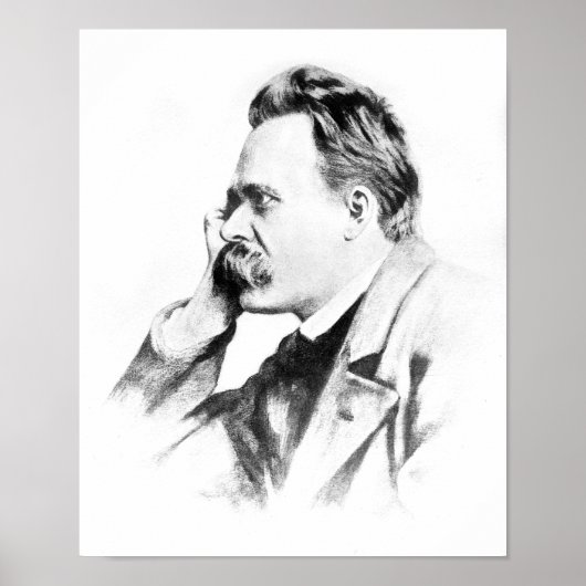berühmter Denker: Friedrich Nietzsche Poster (Vorne)