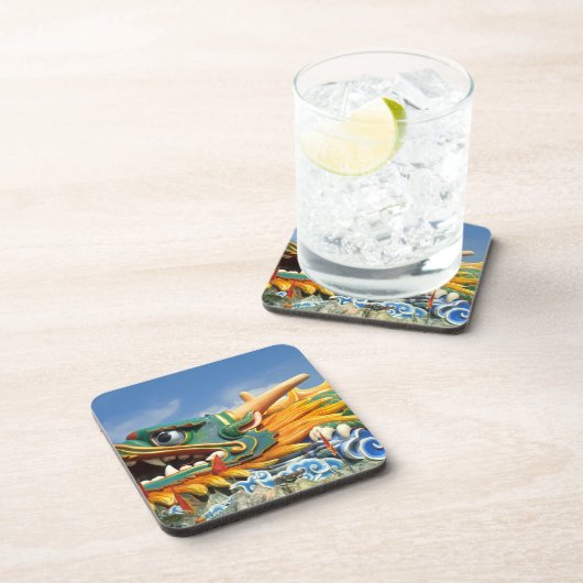 Berühmter Drache auf Haw Par Villa in Singapur Asi Untersetzer (Rechte Seite)