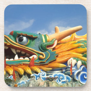 Berühmter Drache im Haw Par Villa in Singapur Asie Untersetzer