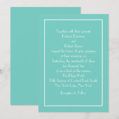 Berühmter Einladung zur Blauen Hochzeit (Vorne/Hinten)