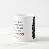 Berühmter Fotograf-Zitat 1 Doppel-Linsen-Kamera Kaffeetasse (Mittel)