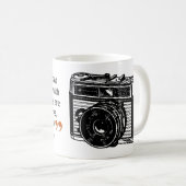 Berühmter Fotograf Zitat 1 Vintages Kamerabild Kaffeetasse (VorderseiteRechts)