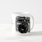Berühmter Fotograf Zitat 3 Vintages Kamerabild Kaffeetasse (VorderseiteRechts)