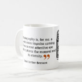 Berühmter Fotograf-Zitat 6 Vintages Kamerabild Kaffeetasse (Vorderseite Links)