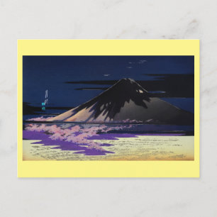 Berühmter Fuji-Druck in hoher Auflösung von Gekko Postkarte