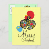 Berühmter Hahn Barcelos Nr 06 froher Weihnachten (Vorne/Hinten)