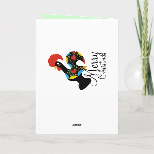 Berühmter Hahn Barcelos Nr 09 froher Weihnachten (Rückseite)