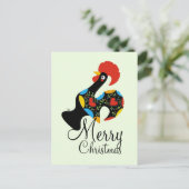 Berühmter Hahn Barcelos Nr 09 froher Weihnachten (Stehend Vorderseite)