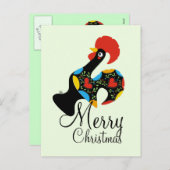 Berühmter Hahn Barcelos Nr 09 froher Weihnachten (Vorne/Hinten)