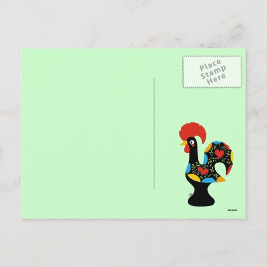 Berühmter Hahn Barcelos Nr 09 froher Weihnachten (Rückseite)